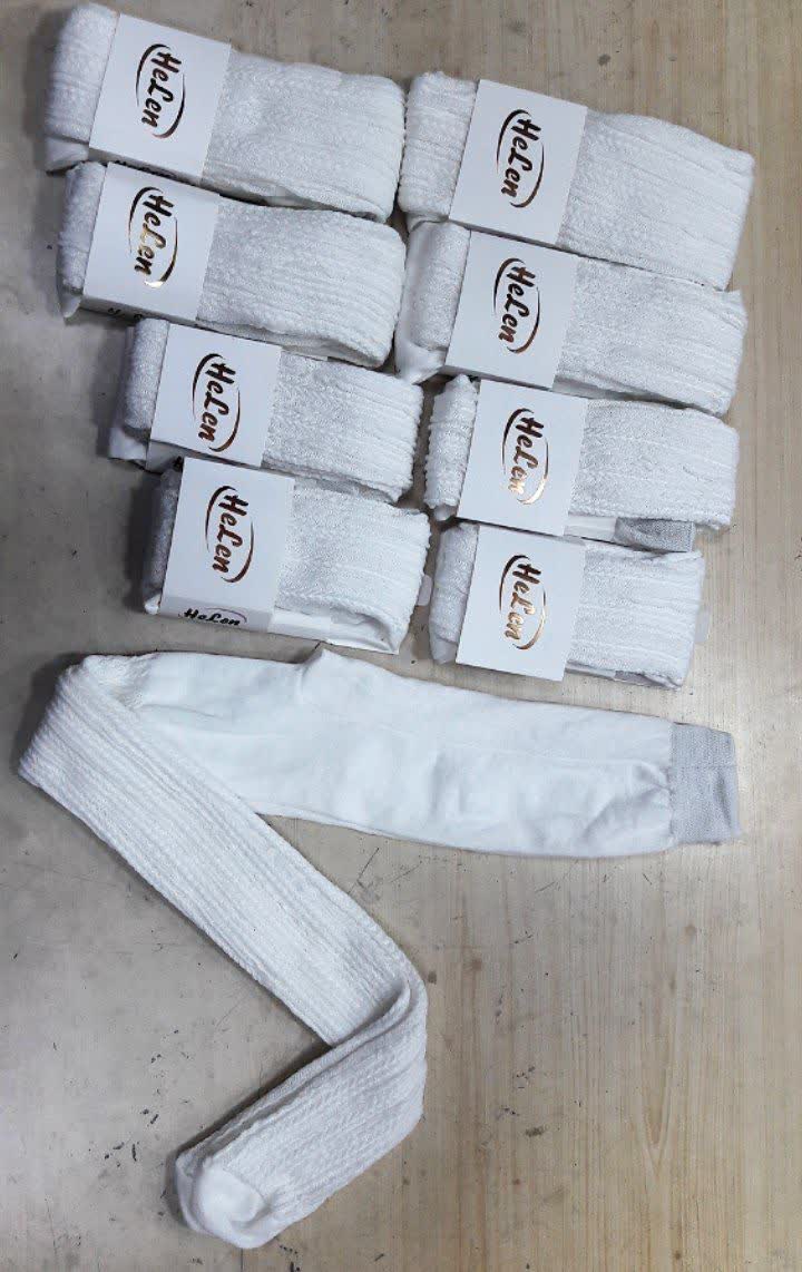 ساپورت دخترانه جورابی کشی سفید تمام طرح گندمی اعلاء  سایزبندی: S.M.L.XL  بسته بندی: ۸ تایی و ۱۶ تایی و ۲۴ تایی